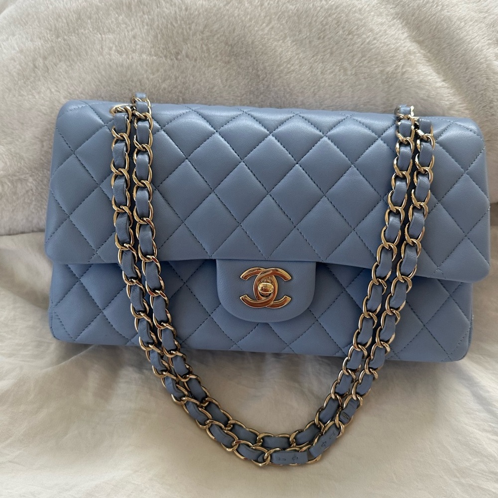 ❌SOLD❌ 21C Blue Chanel Classic Flap -Medium